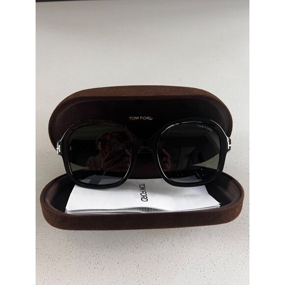 TOM FORD Hanley 57MM Butterfly black Sunglasses NEW